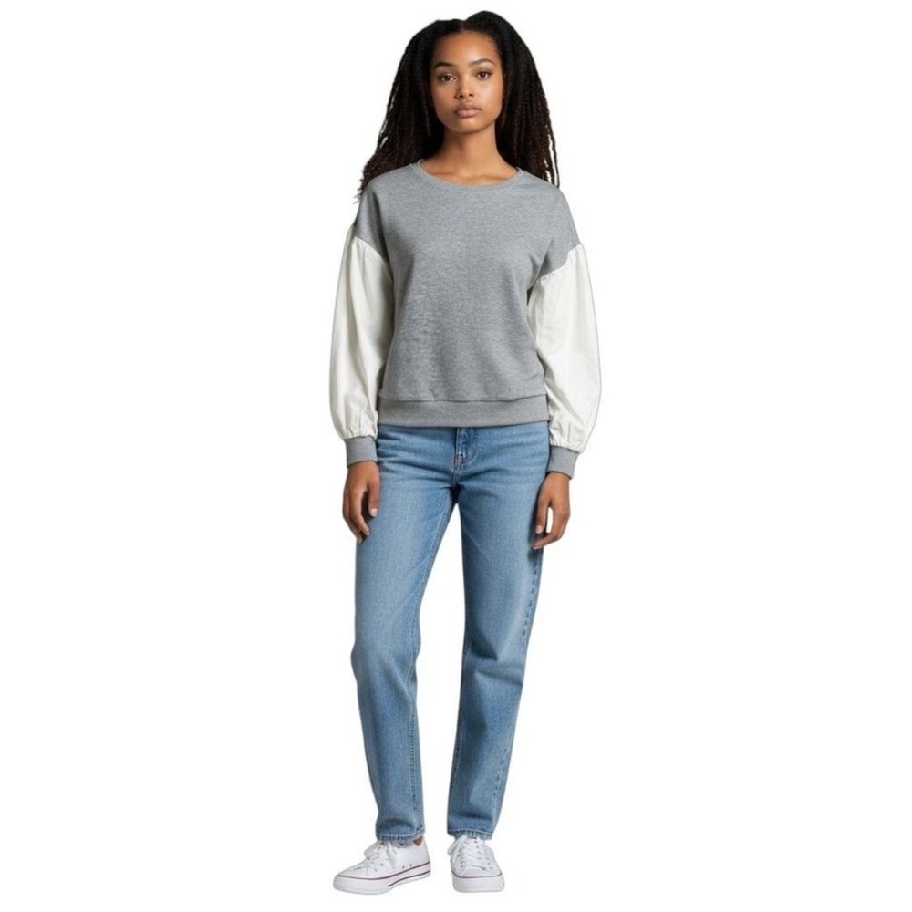 WIHOLL Womens
Colorblock Sweatshirts
Loose Fit Long Sleeve Tops
Crew Neck new